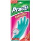 Перчатки резиновые PRACTI EXTRA DRY, 1 пара,  размеры S, M