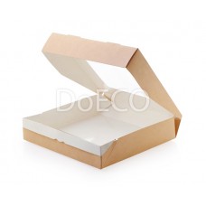Контейнер-шкатулка квадратный, 200x200x40 мм, 1500 мл, ECO TABOX 1500 gl   (50 штук)