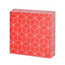 Салфетки двухслойные 33х33 New Line FRESKO, 20 листов, КУБИКИ 3D КРАСНЫЕ