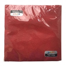 Салфетки двухслойные 33х33 New Line COLOR, 20 листов, БОРДО