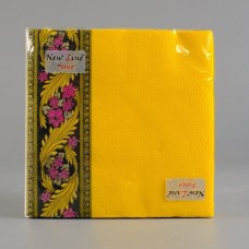 Салфетки двухслойные 33х33 New Line FRESKO, 20 листов, ХОХЛОМА ЖЕЛТАЯ