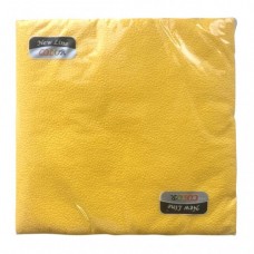Салфетки двухслойные 33х33 New Line COLOR, 20 листов, ЖЕЛТЫЙ