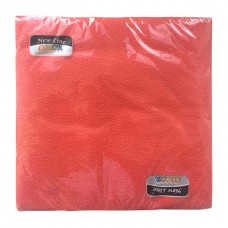 Салфетки двухслойные 33х33 New Line COLOR, 20 листов, КРАСНЫЙ