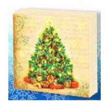 Салфетки двухслойные 33х33 New Line FRESKO, 20 листов НГ, ЕЛКА