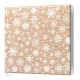 Салфетки трехслойные 33х33 Gold Color, 20 листов, РОЖДЕСТВЕНСКИЕ ЗВЕЗДЫ