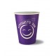 Стакан бумажный 180 мл "ХОРОШЕГО ДНЯ ФИОЛЕТОВЫЙ"  (50 штук)
