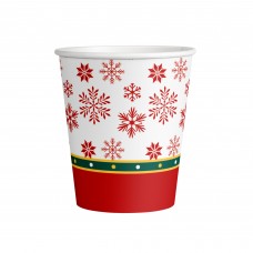 Стакан бумажный 250 мл "НОВЫЙ ГОД"  (50 штук)