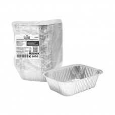 Форма алюминиевая 250 мл L-край, 126х100 мм, дно 91,5х65,5 мм, высота 41 мм (1 штука)