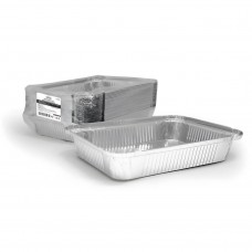 Форма алюминиевая 860 мл L-край, 221х159 мм, дно 180х115 мм, высота 44 мм (1 штука)