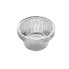 Форма алюминиевая круглая ДЛЯ МАФФИНОВ 130 мл, d верх 86 мм, дно 55 мм, высота 35 мм, 45 мкм (1 штука)